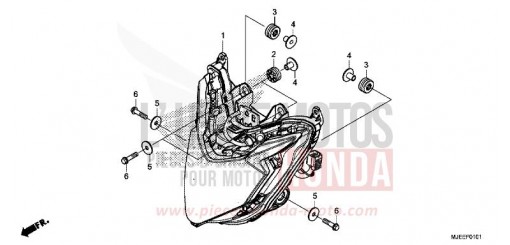 SCHEINWERFER (2) CB650FAH de 2017